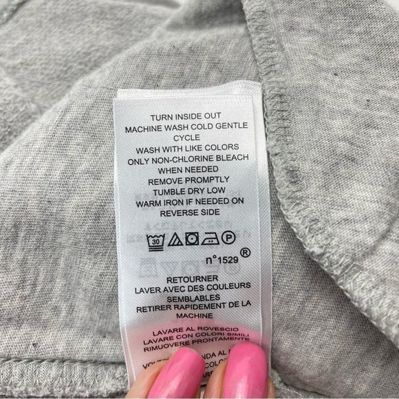 Ralph Lauren Jersey Grey Black & White Side Stripes Skirt XS - Picture 5 of 8